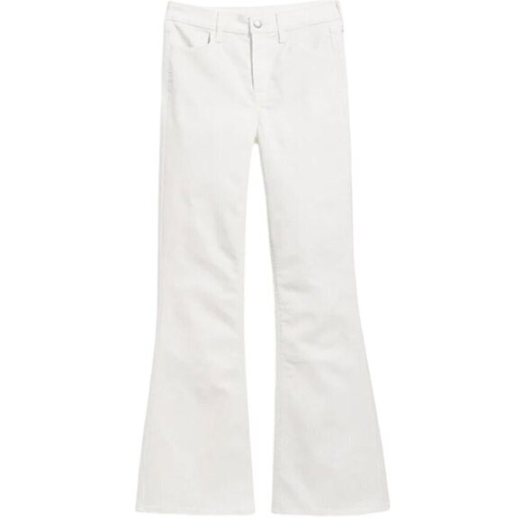 Old Navy High-Waisted Wow Flare Jeans White Women's 16 Petite - Picture 3 of 4